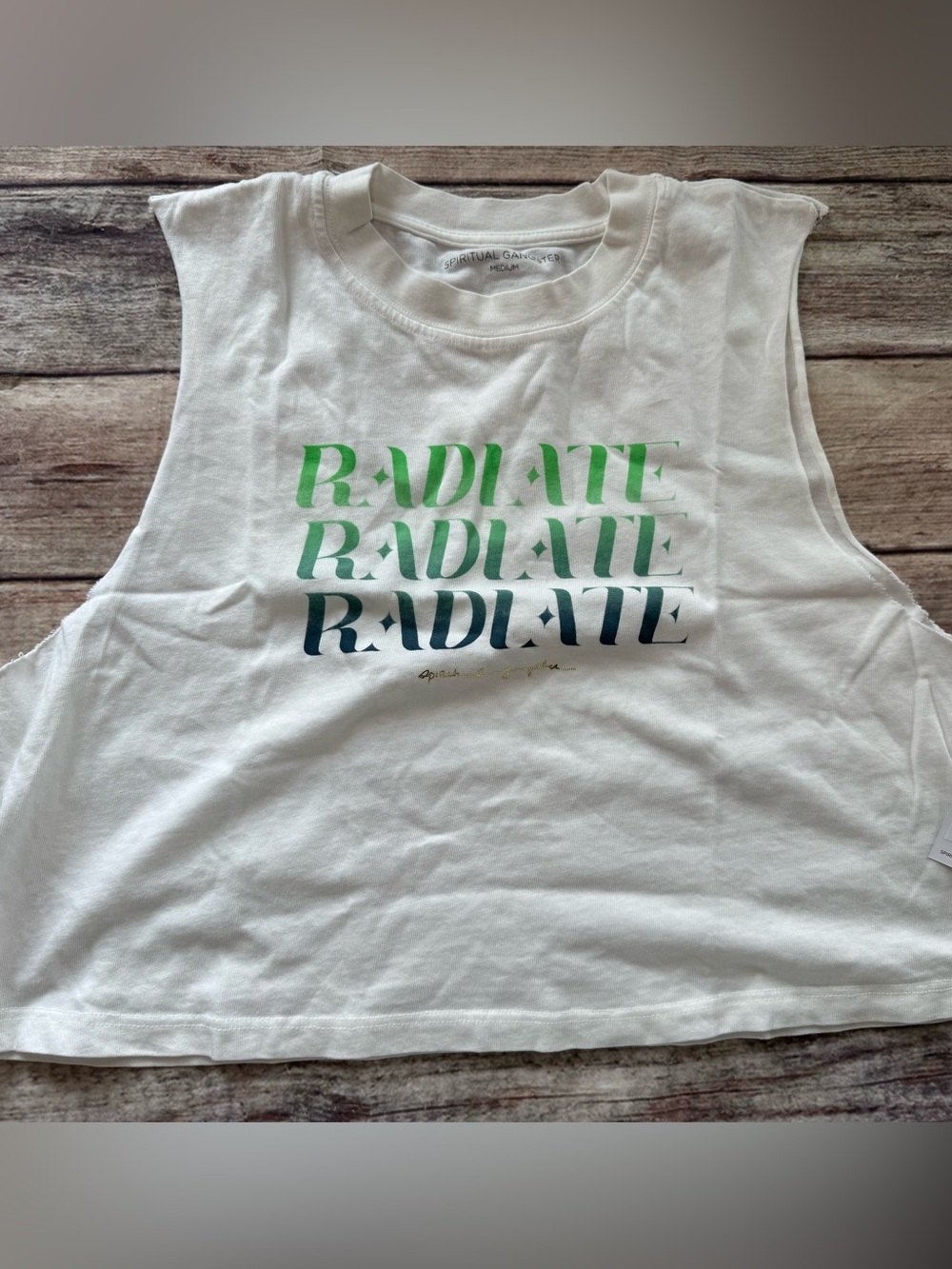 Spiritual Gangster Radiate Callie Crop Tank Top Women's MEDIUM NEW 3196